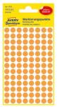 AVERY Etikett címke, o8mm, jelölésre, neon 104 címke/ív, 4 ív/doboz, Avery narancssárga (3178) - tonerpiac