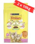 Friskies Junior Csirkével&tejjel száraz macskaeledel 2x10kg