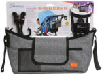 Dreambaby Combo Pelenkázótáska Grey Denim - Stílusos, Tágas és Praktikus Baba-Mama Táska Pelenkázó Alátéttel és Többfunkciós Rekeszekkel