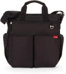 Skip Hop Duo Signature Pelenkázótáska Fekete - Ikonikus, Tágas és Praktikus Baba-Mama Táska Pelenkázó Alátéttel és Szervező Rekeszekkel