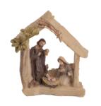  Betlehem szentcsalád poly 9x8, 5x2, 8cm natúr (047856)