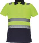 CERVA Fényvisszaverő galléros póló CADIZ - Sárga / sötétkék | L (0305005372003)