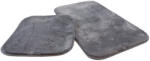Hilal Royal 252-2 Anthracite 2 Részes Fürdőszoba Szőnyeg 50x80 + 50x45cm