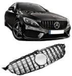  Mercedes Benz W205 C205 C-osztály 2014-2018 fekete hűtőrács Panamerica AMG GT stílusban (360fokos kamerával)