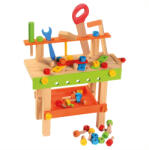 Bino Masă de lucru pentru copii cu unelte Set bricolaj copii