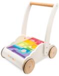 Le Toy Van Petilou Cărucior cu cuburi curcubeu