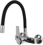 Gamma Flex konyhai FALI csaptelep fekete-króm, beépíthető (5907558293289)