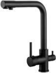 Gamma Side 3 utas konyhai csaptelep beépített vízszűrő berendezéshez fekete, beépíthető (BAT000090)