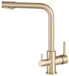 Gamma Side 3 utas konyhai csaptelep beépített vízszűrő berendezéshez arany, beépíthető (BAT000092)