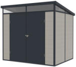  Toya B műanyag kültéri kerti ház szürke - fehér (BAT 12)