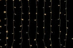  Crystalline toldható LED fényfüggöny 2, 0 x 2, 5 m, 500 db meleg fehér LED, átlátszó kábel (KAT 341)