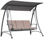 WF bútor Hintaágy szürke, párnával 193 x 120 x 167 cm (YF-SW098)