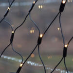  Kültéri LED fényháló, meleg fehér, 2 x 2 m, 192 LED (KDK 016)