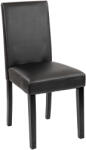 Leziter Kelly bőr étkezőszék fekete színben (LKE-BL)