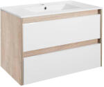 Leziter Porto 80 alsó szekrény mosdóval (PO80ASTF) - fabuland