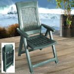 ProGarden Loira műanyag kerti dönthető szék zöld O292 (O292)