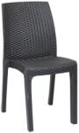  Vanda műanyag rattan hatású kerti szék grafit szürke (LBIVANGR)