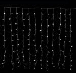  Crystalline toldható fényfüggöny 2 x 0, 9 m, 192 LED, hideg fehér, átlátszó kábellel (KAT 302)