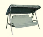  Zeusz 2 m-es hintaágy antracit szürke, párnával (6)