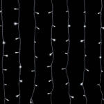  Crystalline toldható LED fényfüggöny 0, 9 x 2, 0 m 192 db hideg fehér LED-del, átlátszó kábel (KAT 332)