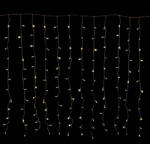  Crystalline toldható fényfüggöny 2 x 0, 9 m, 192 LED, meleg fehér, átlátszó kábellel (KAT 301)