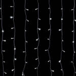  Crystalline toldható fényfüggöny 2, 0 x 2, 5 m, 500 db hideg fehér LED-del, átlátszó kábellel (KAT 342)