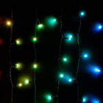  Heylight fényfüggöny, 90 x 200 cm, 200 RGB LED, fekete kábel, IP44, BT vezérlés (KBT 320)