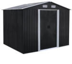  Alaska 6x8 fém kerti tároló ház antracit szürke (YB-0608)