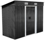  Nebraska 4x8 kerti fém tároló ház antracit szürke (YA-0408)