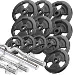 Marbo Sport Megerősített súlyzó és súlytárcsa készlet 83 kg fekete