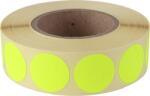  Etikett, 20 mm kör, 1000 etikett/tekercs, citromsárga (5998377105662) - fodicoaruhaz