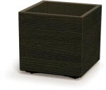 Prosperplast Prosperplas Madera Square Eco Wood virágcserép, 30 cm - kávé (DMA300W-4625W)
