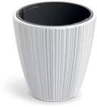 Prosperplast Oro Round virágcserép, 35 cm - fehér (DBOR350-S449)
