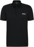 BOSS Tricouri polo bărbați BOSS Paddytech Degradé-Jacquard - black (50513007-001)