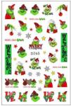  Körömmatrica - D265 Karácsony Grincs