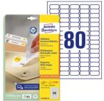 AVERY Etikett AVERY L4732REV-25 35, 6x16, 9mm visszaszedhető 2000 címke/doboz 25 ív/doboz (L4732REV-25) - fotoland