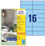 AVERY Etikett AVERY 3453 105x37mm univerzális kék 1600 címke/doboz 100 ív/doboz (3453) - papir-bolt
