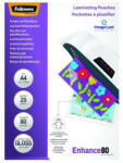 Fellowes Lamináló fólia FELLOWES A/4 80 mikron fényes 25/csom (5396205) - papir-bolt