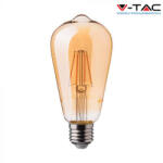 V-TAC Borostyán LED izzó filament COG E27 ST64 4W 2200K - 214361