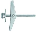  Rugós szétnyíló billenő anya + D-fejű csavar M5 × 50 mm - 6 db/csomag Kód: 64577