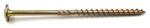  Faszerkezet építő csavar lapos fejű 6×220 mm, süllyesztett fejű TORX T-30 sárga horgany KO UC-6220 LAPOS PRO-FAST Kód: 59131
