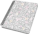 Sigel Spirálfüzet, 162x215 mm, pontrácsos, 60 lap, keményfedeles, SIGEL "Jolie", Wild Hearts (SIJN620)
