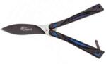 Albainox Osiris Blue pillangókés, 10 cm (36217)