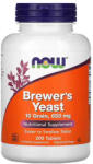 NOW Brewer s Yeast Tablets (Drojdia de bere), Now Foods, 200 tablets