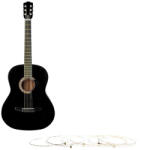 DEPOX Set chitara clasica din lemn si corzi Karok, 95 cm, Clasic Black (F78 + F65)