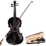 DEPOX Vioara clasica din lemn, 3/4, toc inclus, negru (A178-DEF)