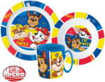 Nickelodeon Mancs Őrjárat Pup Power étkészlet, micro műanyag szett 350 ml-es bögrével