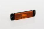 Fristom Szélességjelző 12-24V téglalap alakú sík hátoldalas sárga középen 4 LED-es 130mm x 32mm (FT-17Z LED) (FT-017ZLED) - jarmulampa