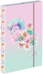 KARTON P+P Virágos füzetbox A/5, rózsaszín-zöld (KPP-6-52025) - mesescuccok