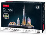 CubicFun Dubai City Line LED Light 3D Puzzle L523h